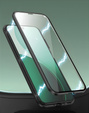 Case for Oppo Reno 14, Magnetic Dual Glass, transparent with black sides