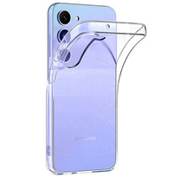 Case for Samsung Galaxy A15 5G, Silicone Brocade, clear + 9H Glass