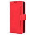 Flip case for Honor Magic 6 Lite 5G, Card Slot, red
