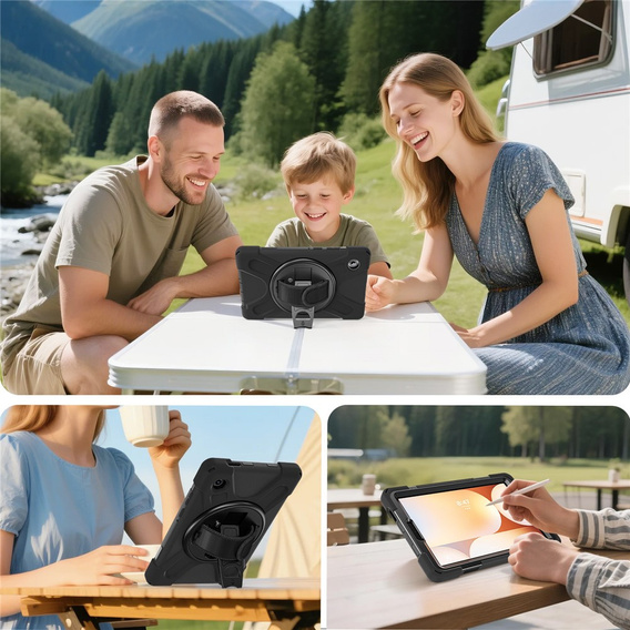 Armoured case with stand and shoulder strap for Samsung Galaxy Tab A11