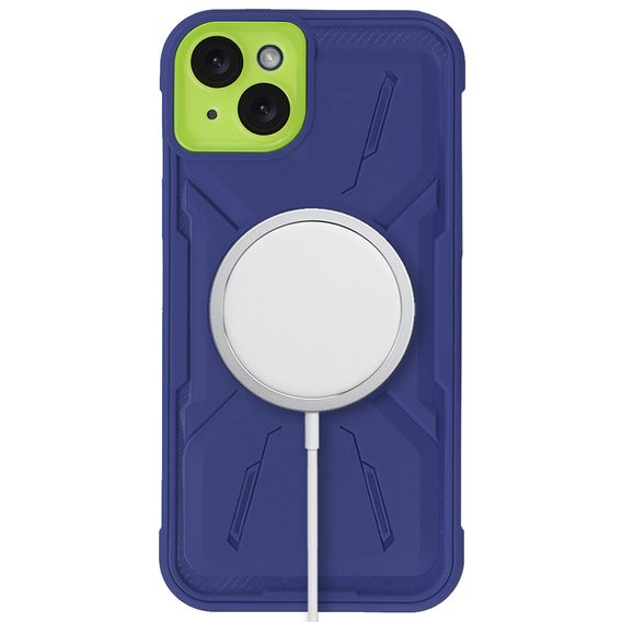 Case for iPhone 15, ERBORD Armor Mag, blue