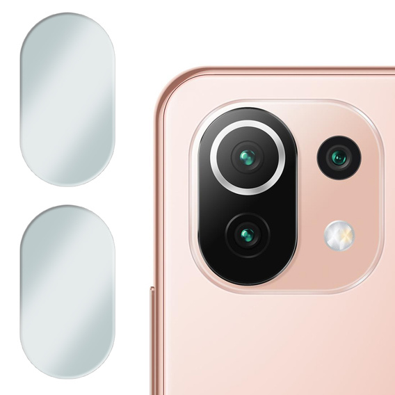2x ERBORD tempered glass for camera to Xiaomi Mi 11 Lite / Mi 11 Lite 5G