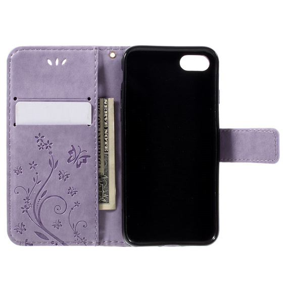 Flip case for iPhone 7/8/SE 2020/SE 2022, Butterfly, purple