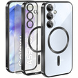 Case for Samsung Galaxy A55 5G, Electro MagSafe, black + Screen Glass