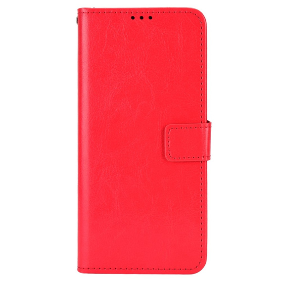 Flip case for Realme C33, Crazy Horse Wallet, red