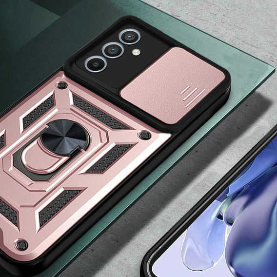 Case for Samsung Galaxy A34 5G, CamShield Slide, pink rose gold