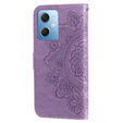 Flip case for Xiaomi Redmi Note 12 5G / POCO X5 5G, Mandala Flower, purple