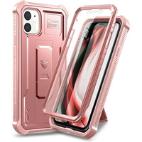 Armored case for iPhone 11, Dexnor Full Body, pink rose gold