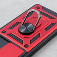 Case for Oppo Reno 10 / 10 Pro, CamShield Slide, red