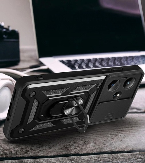 Case for Realme GT 7 / 7T, CamShield Slide, black