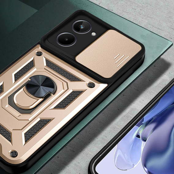Case for Realme 10 4G, CamShield Slide, gold