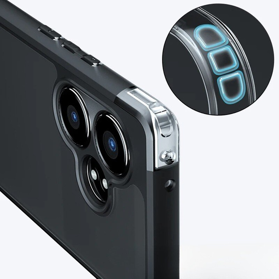 Case for Realme GT 6 / 6T, Fusion Hybrid, black