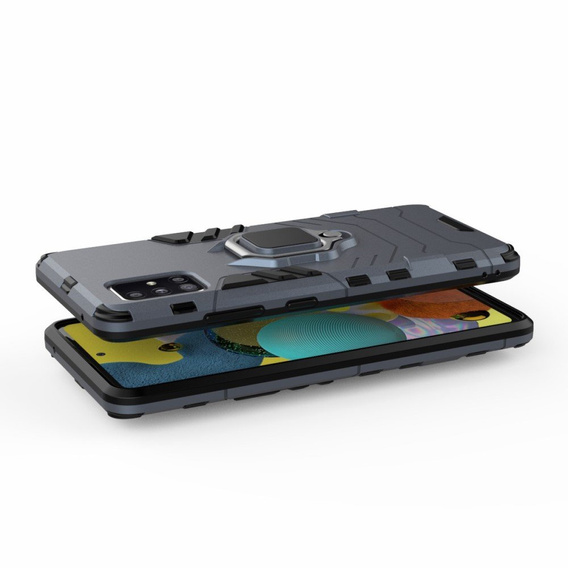 Case for Samsung Galaxy A51 5G, Kickstand Ring, black