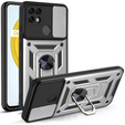 Case for Realme C21, CamShield Slide, silver