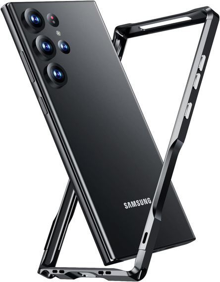 Case LUPHIE for Samsung Galaxy S24 Ultra, Armor Bumper, black