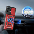 Armoured case for Oppo Reno 14, with camera protection, with stand, red
