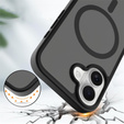Matt Case for iPhone 17, for MagSafe, translucent black