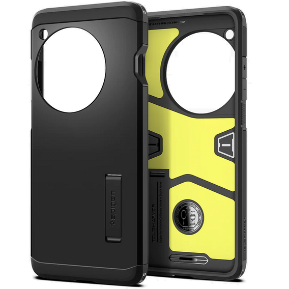 Spigen Tough Armor Case for OnePlus 12 (Black) – Rugged Protection with Kickstand