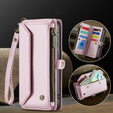 Wallet case with lock and straps for Samsung Galaxy A17 5G - pink
