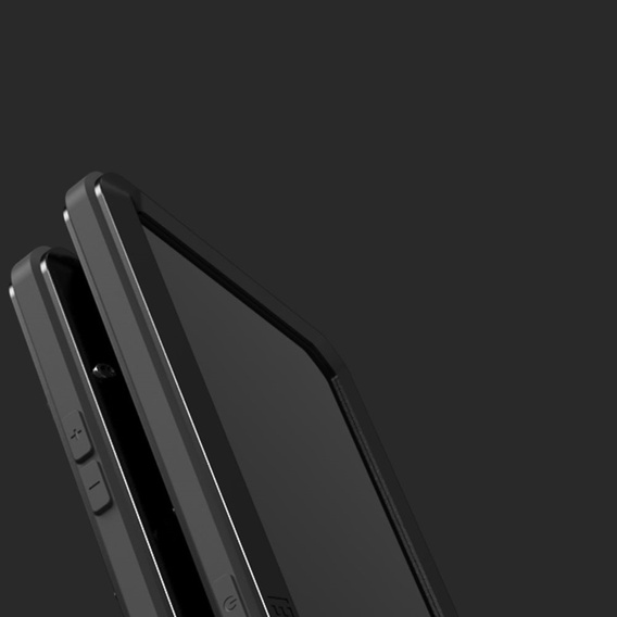 Love Mei Case for iPhone 13 mini, armored with glass, black