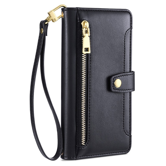 Flip case for Samsung Galaxy M15 5G, Wallet Zipper Pocket, black