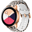 Smooth strap for Samsung Galaxy Watch Active 22mm, Brown Leopard