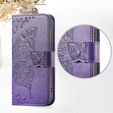 Flip case for Xiaomi Redmi 15C 4G/LTE, Butterfly, purple