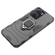 Case for Vivo Y16 4G, Kickstand Ring, black
