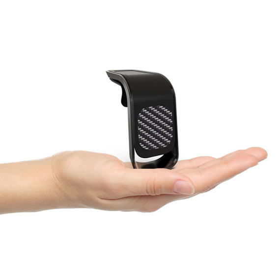 ERBORD Magnetic Car Holder for Phone on Windshield Grille, black carbon
