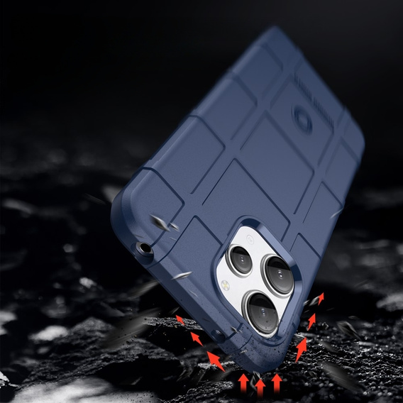Case for Xiaomi Redmi 12 4G, Rugged Shield, blue