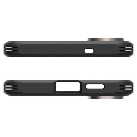 Spigen case for Samsung Galaxy A36 5G, Tough Armor Mag MagSafe, black + 9H Tempered Glass