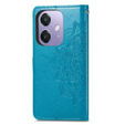 Flip case for Oppo A40 / Oppo A40m, Mandala, blue