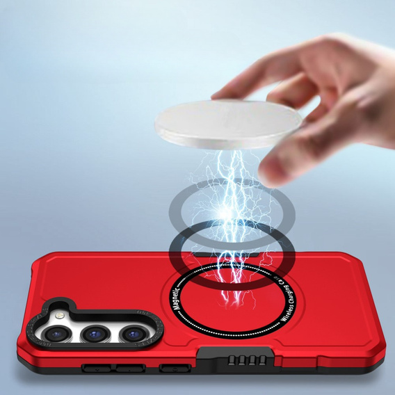 Case for Samsung Galaxy S23 Plus, Protective MagSafe, red