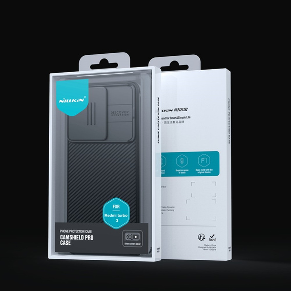 Case for Xiaomi Poco F6, Armored Nillkin, CamShield Pro, black