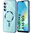 Case for Samsung Galaxy A16, Electro MagSafe, blue + Screen Glass