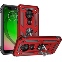 Armor Case for Motorola Moto G7 Power, Nox Case Ring, red