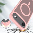 Matt Case for iPhone Air, for MagSafe, translucent pink