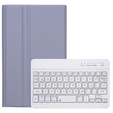 Case + keyboard Samsung Galaxy Tab A9, Leather Pen Slot, purple