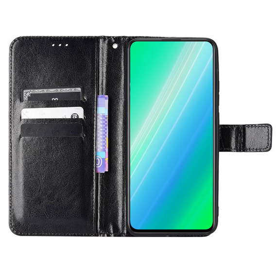 Flip case for Infinix Hot 12i 4G, Crazy Horse Wallet, black
