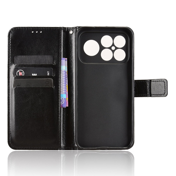 Crazy Horse Wallet flip case for Xiaomi Poco F8 Ultra