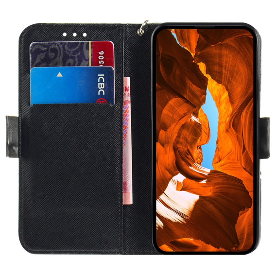 Flip case for Xiaomi Redmi Note 13 Pro 5G, Wallet, Cat grey
