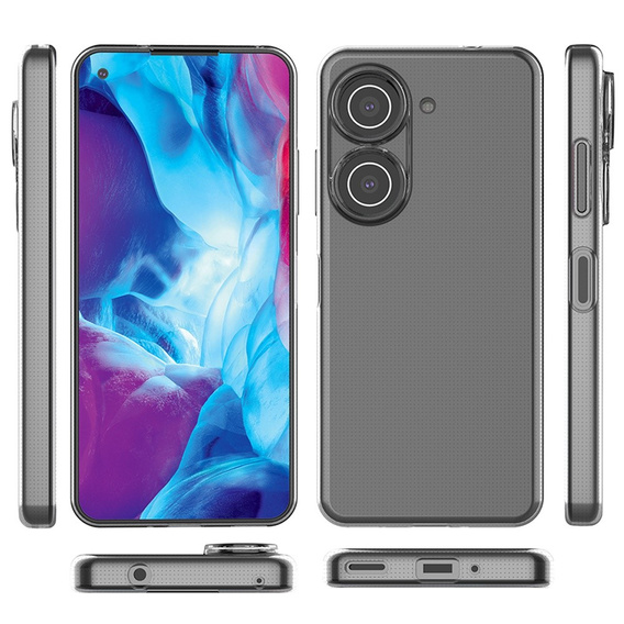 Thin Case for Asus Zenfone 9 5G / 10 5G, Slim, transparent
