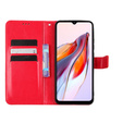 Flip case for Xiaomi Redmi 12C, Crazy Horse Wallet, red
