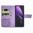 Flip case for Samsung Galaxy Z Fold 4 5G, Butterfly, purple
