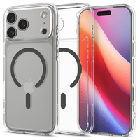 Spigen Ultra Hybrid MagSafe case for iPhone 17 Pro, Clear / Graphite