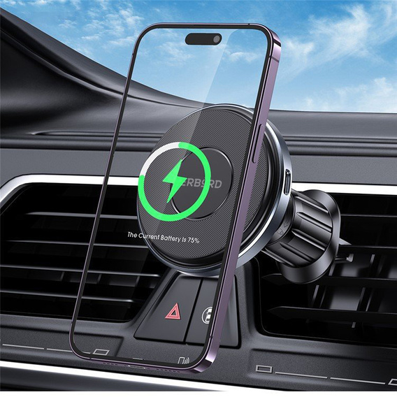 ERBORD C190 Car Holder 15W Inductive Charger for MagSafe
