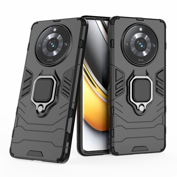 Case for Realme 11 Pro / 11 Pro +, Kickstand Ring, black