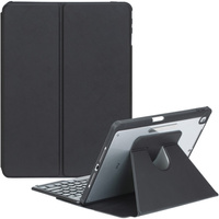 Keyboard case for iPad 11" 2025 A16 (11 gen.) / iPad 10.9" 2022 (10 gen.), Rotary 360° Leather, black