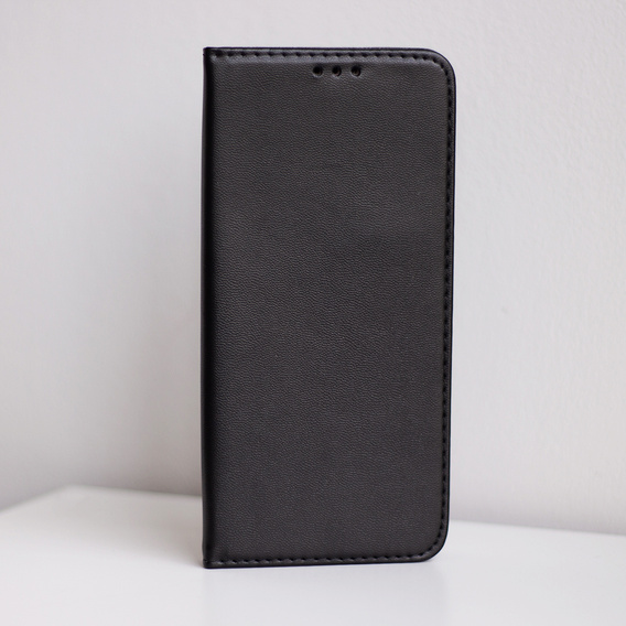 Flip case for Samsung Galaxy A54 5G, Smart Magnetic, black + 9H glass