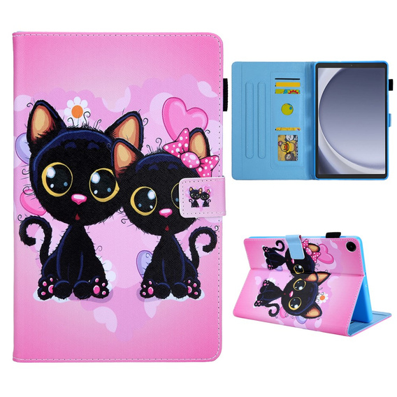 Case for Samsung Galaxy Tab A9 X110 / X115, two cats